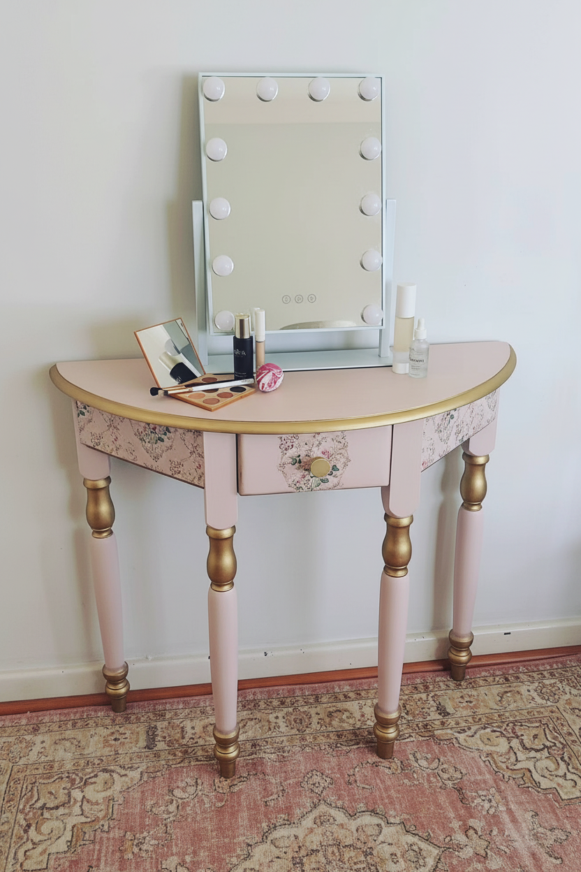 Antoinette Vanity with Persian Rug