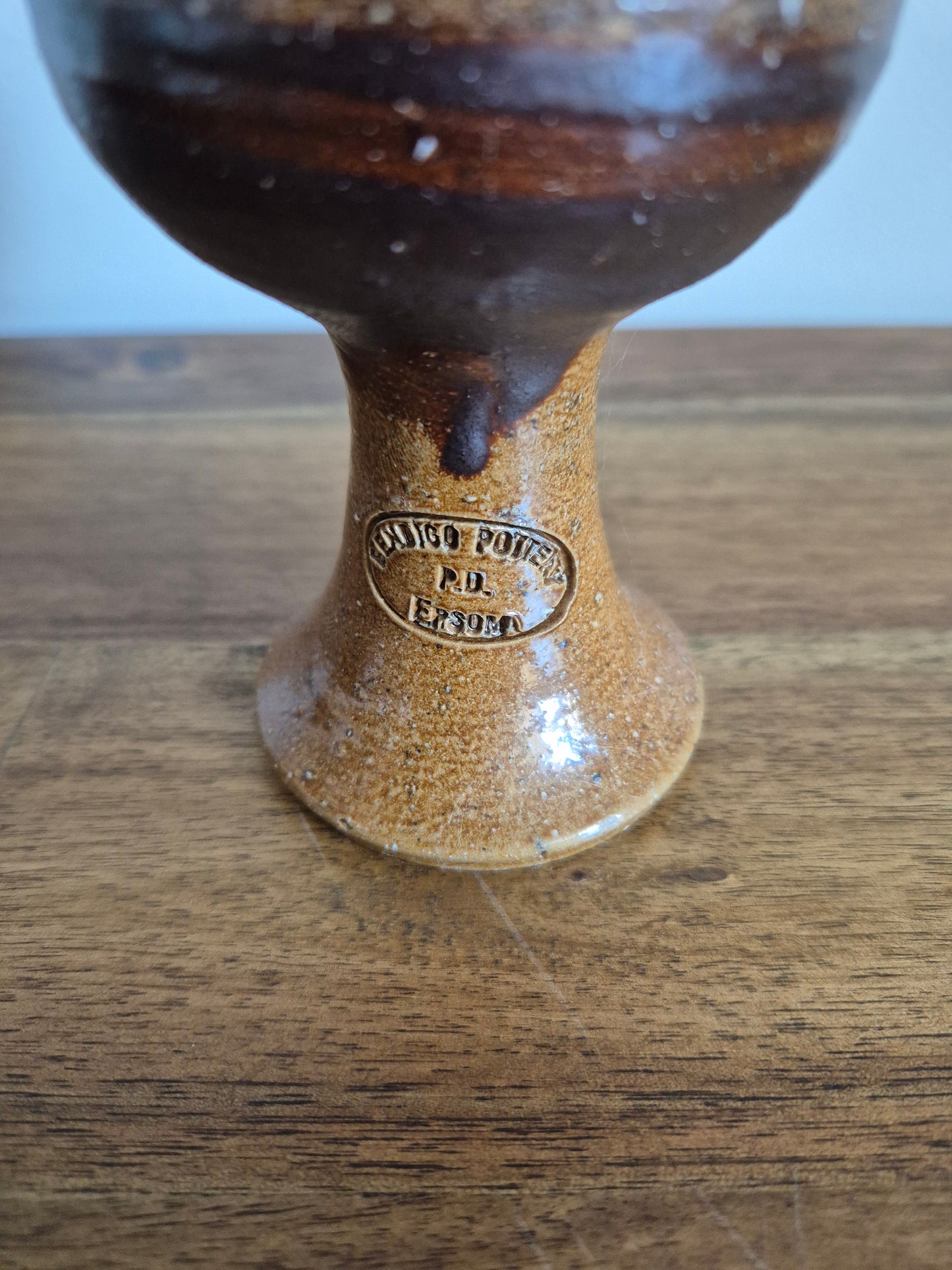 Bendigo Pottery Epsom Ware Wine Goblet — Peter Devanny