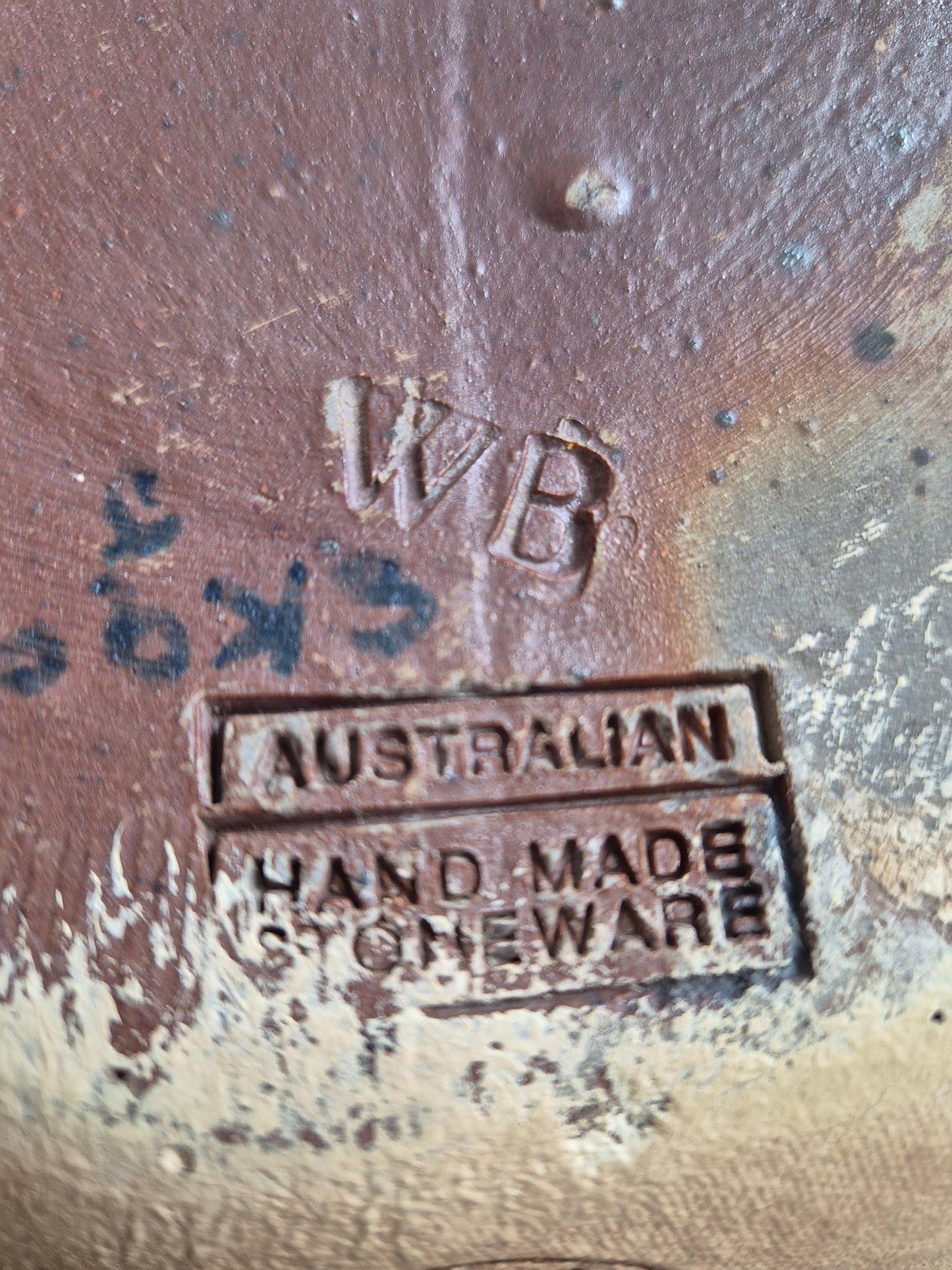 Revamped Bendigo Pottery Lidded Crock — Old Ochre & Saltwash Finish
