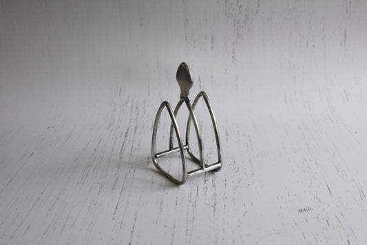 Vintage Silver-Plated Toast Holder - Art Deco Style